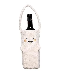 Pearhead Sherpa Wine Bottle Gift Bag, Ghost Wine