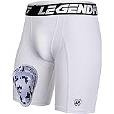 Legendfit Youth Boys Football Baseball Compression Shorts w/Cup Protector Athletic Sliding Underwear Lacrosse Cricket