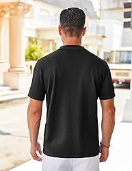 COOFANDY Men's Short Sleeve Knit Shirt Casual