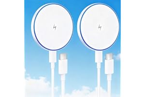 15W Magnetic Wireless Charger Cable Fast Charging Pad with USB C Cable for iPhone 17 16 15 14 13 12 Series/AirPods 4/3/2/Pro 