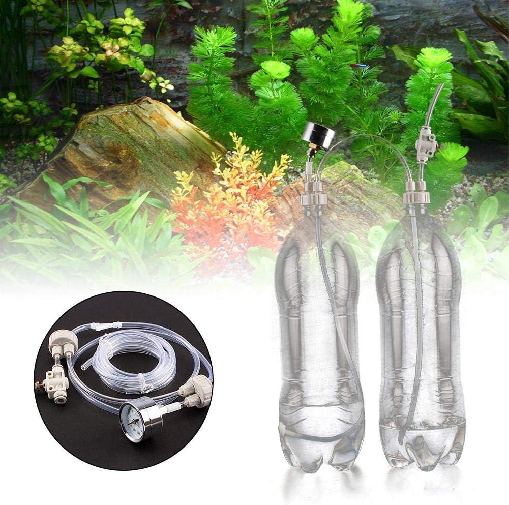 Per Newly Aquarium DIY CO2 Generator System Kit, Aquarium Air Pump Accessories Valve Diffuser Aquarium Planted Ultra-High Dissolved Oxygen Diffuser