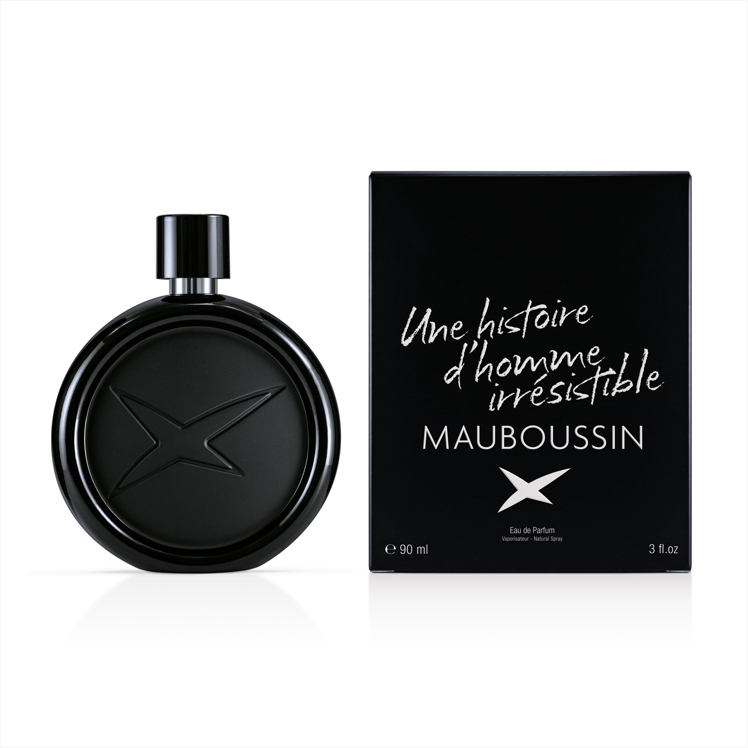 Mauboussin - Une Histoire d'Homme Irrésistible 90ml (3 Fl Oz) - Eau de Parfum for Men - Woody & Fresh Scents