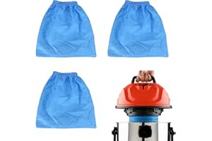 Eagles (3 Pack) VRC5 Cloth Filter Bag Compatible with Vacmaster 4 to 16 Gallon Wet/Dry Vacuums, Replaces VFB511B 0201, VBV121