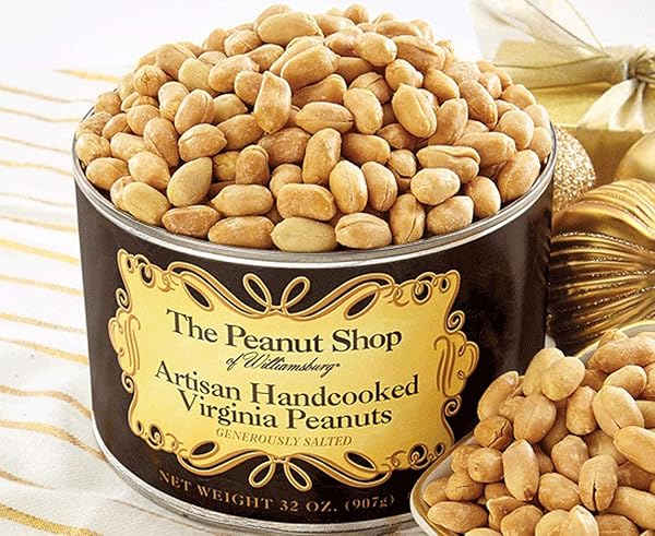 THE PEANUT SHOP OF WILLIAMSBURG ARTISAN HANDCOOKED VIRGINIA PEANUTS, 32 OUNCE