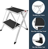 Home Vida 2 Step Ladder Heavy Duty Steel Portable Folding 150kg Max view 7