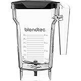 Blendtec 75 oz FourSide Jar - Four-Sided Blender Jar Compatible with Most Blendtec Blenders - 32 oz Blending Capacity - Clear