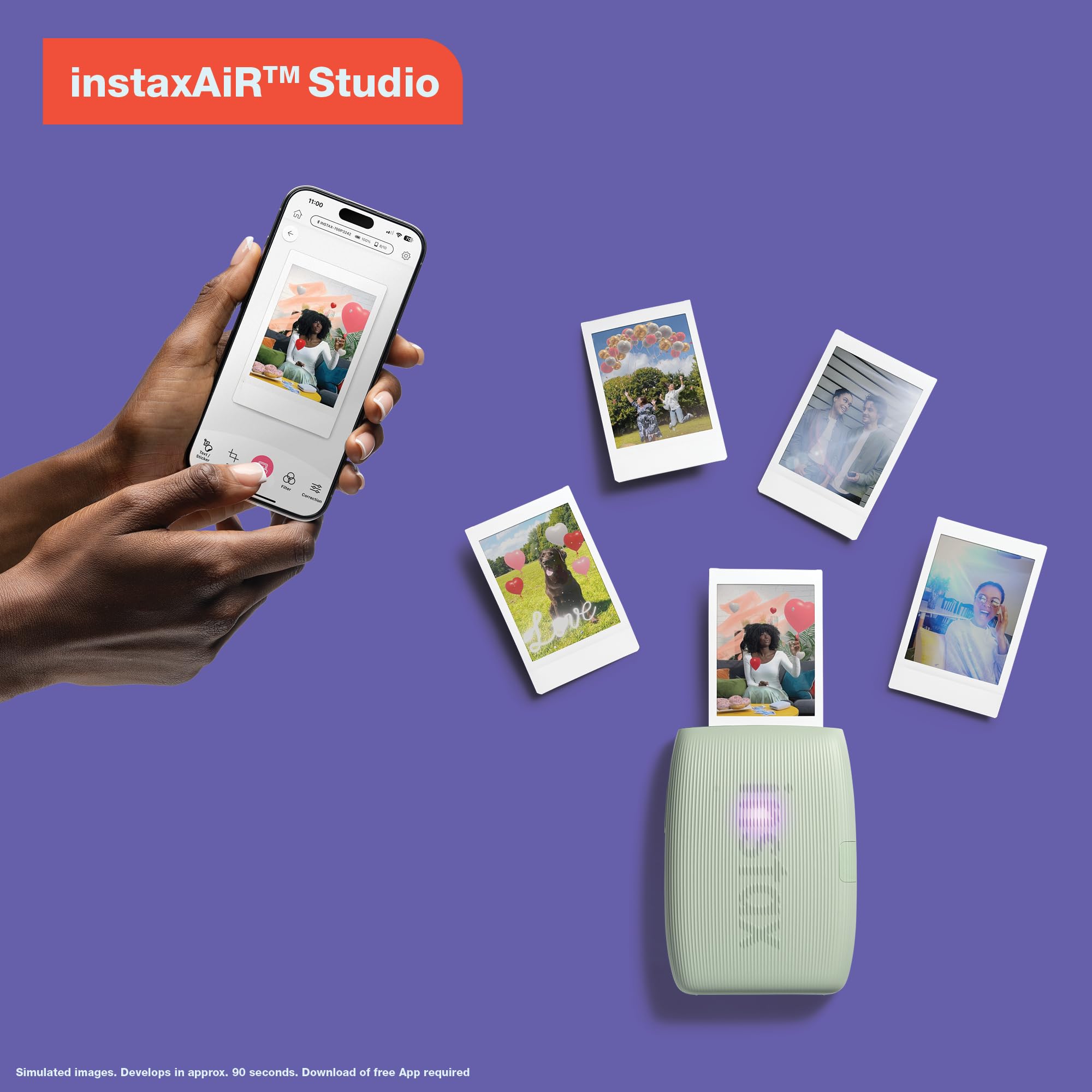 Fujifilm Instax Mini Link 3 Smartphone Printer - Sage Green