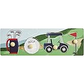 Mud Pie Children's Knob Puzzle,Golf