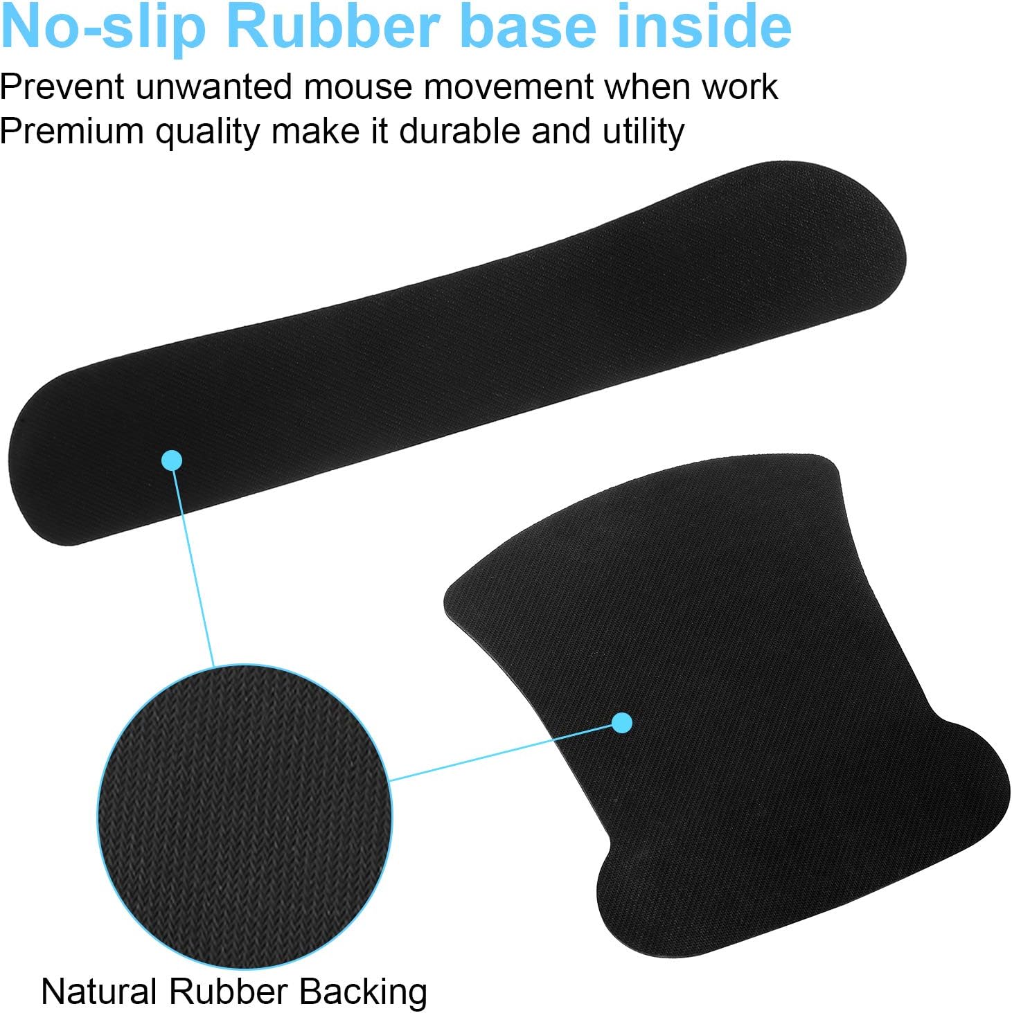 Ergonomic Mouse Pad with Wrist Support and Keyboard Wrist Rest Pad Set, iDonzon Cute Wrist Pad with Non-Slip Rubber Base and Raised Memory Foam, Easy Typing & Pain Relief, Green Plants : Office Products