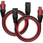 GC004 X-Connect Extension Cable Fit for NOCO Battery Charger(2Pack) | Female to Male connectors with a waterproof cover,16AWG ,10Ft,Compatible with GENIUS1, GENIUS2, G750, G1100, G3500.G7200