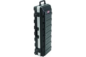 SKB Compact Stand Case 36-1/2 x 11-7/8 x 8-1/4 with Wheels & Straps, TSA Latches, Over molded Handle