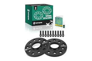YHTAUTO 5x100/5x112mm Hub Centric Wheel Spacers 10mm Compatible with Audi, Volkswagen Models, A4, TT, Jetta, Passat, w/ M14X1