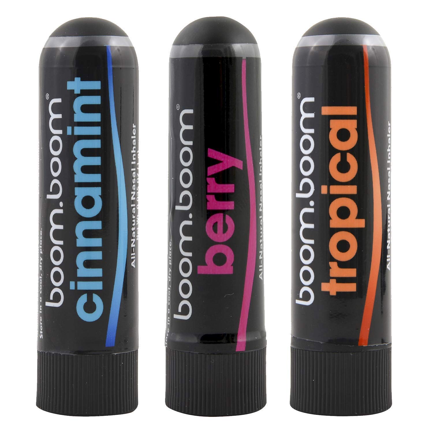 Aromatherapy Nasal Inhaler (3 Pack) by BoomBoom Enhances Breathing