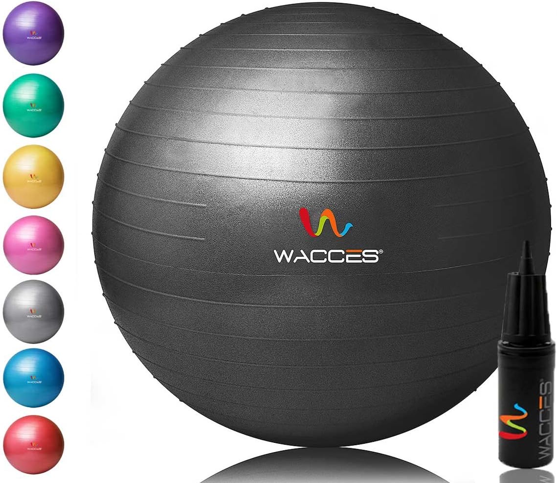 Wacces Yoga Ball with Hand Pump