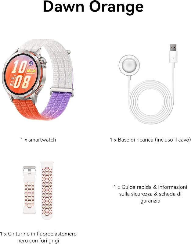 WATCH GT Runner 2 Smartwatch per Uomo, fino a 14 Giorni, Arancione