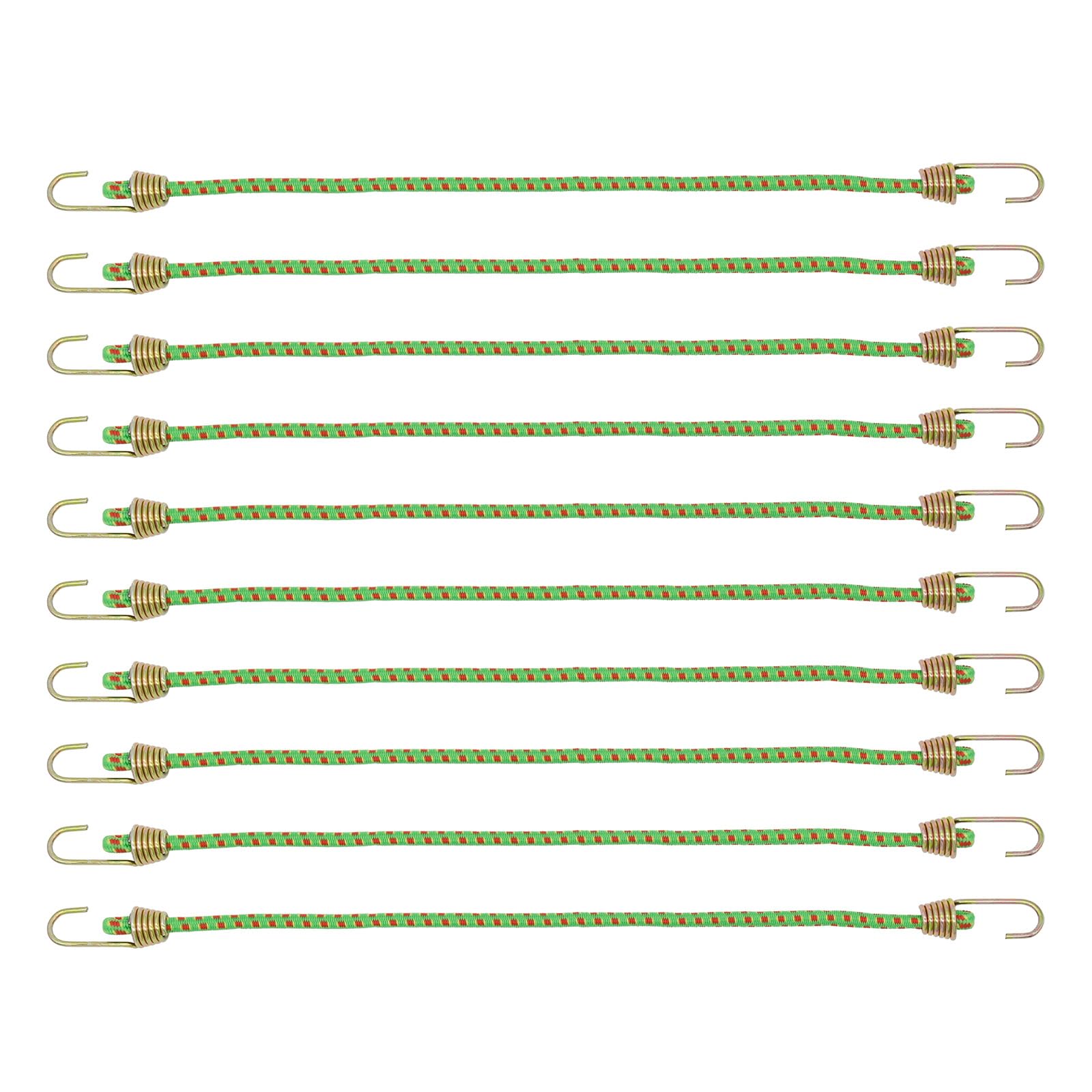 Bailinks 10" (25cm) Bungee Cords With Hooks, 10 Pack Mini-Rope Luggage Rope Bungee Straps,Bundle of Elastic Straps Fixed Elastic Rope, Elastic Safety Cord with Pull Hook (Colorful 1)