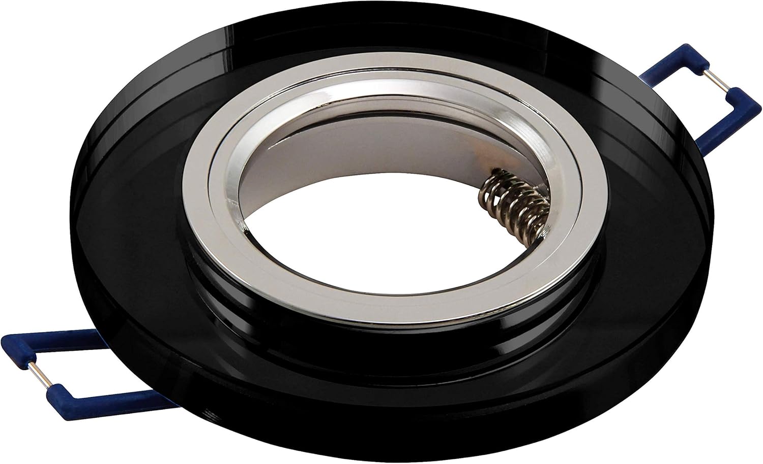 McShine mounting Frame, Crystal Glass, Black, 90 mm Diameter, Clip, 90mm-diameter , Clip