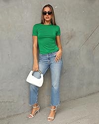 Abardsion Women's Casual Basic Going Out Crop Tops