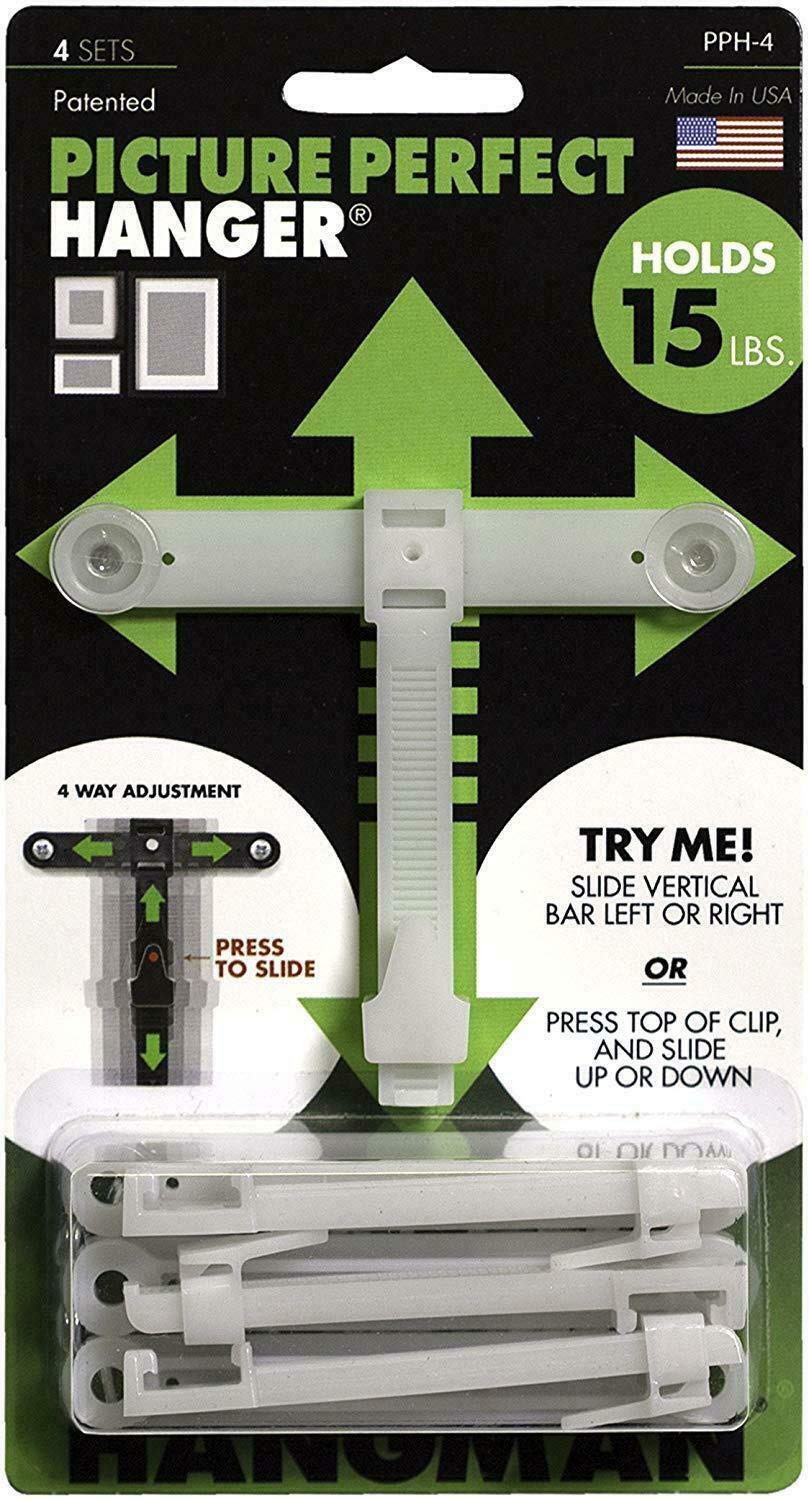 Hangman PPH-4 Picture Perfect Hanger, the 4 Way Fully Adjustable Picture Hanger.