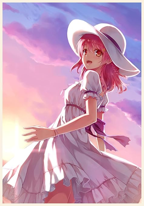 Amazon Co Jp 日本アニメの女の子かわいい漫画の女の子の家の装飾ポスター装飾画キャンバス絵画個別の装飾 50x70cmフレームレス Generic