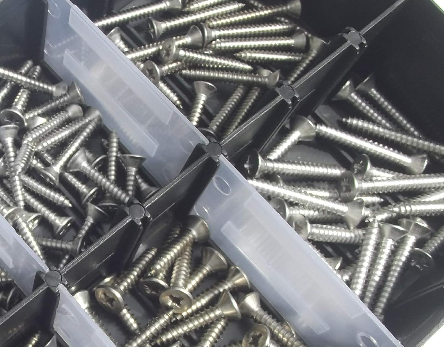 200 Assorted Countersunk Pozi Self Tapping Screws - Image 3
