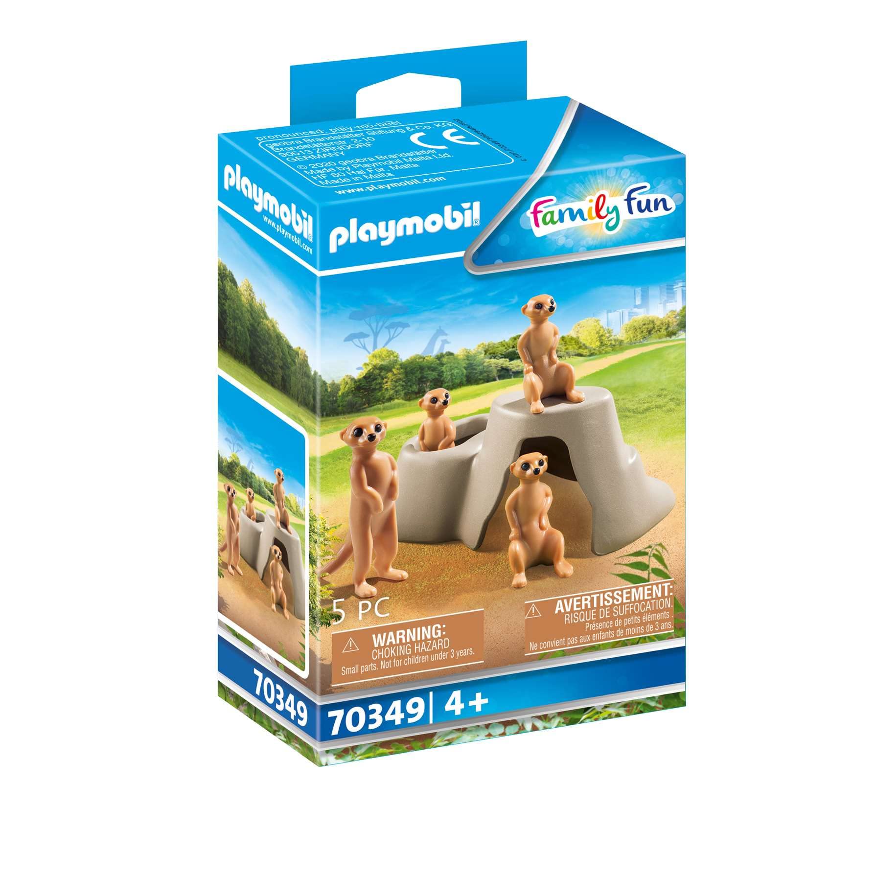 Playmobil 70349 Family Fun Meerkats, Fun Imaginative Role-Play, PlaySets Suitable for Children Ages 4+