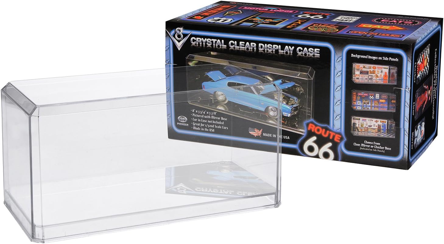 Pioneer Plastics acrylic display case for diecast cars, scale 1/32