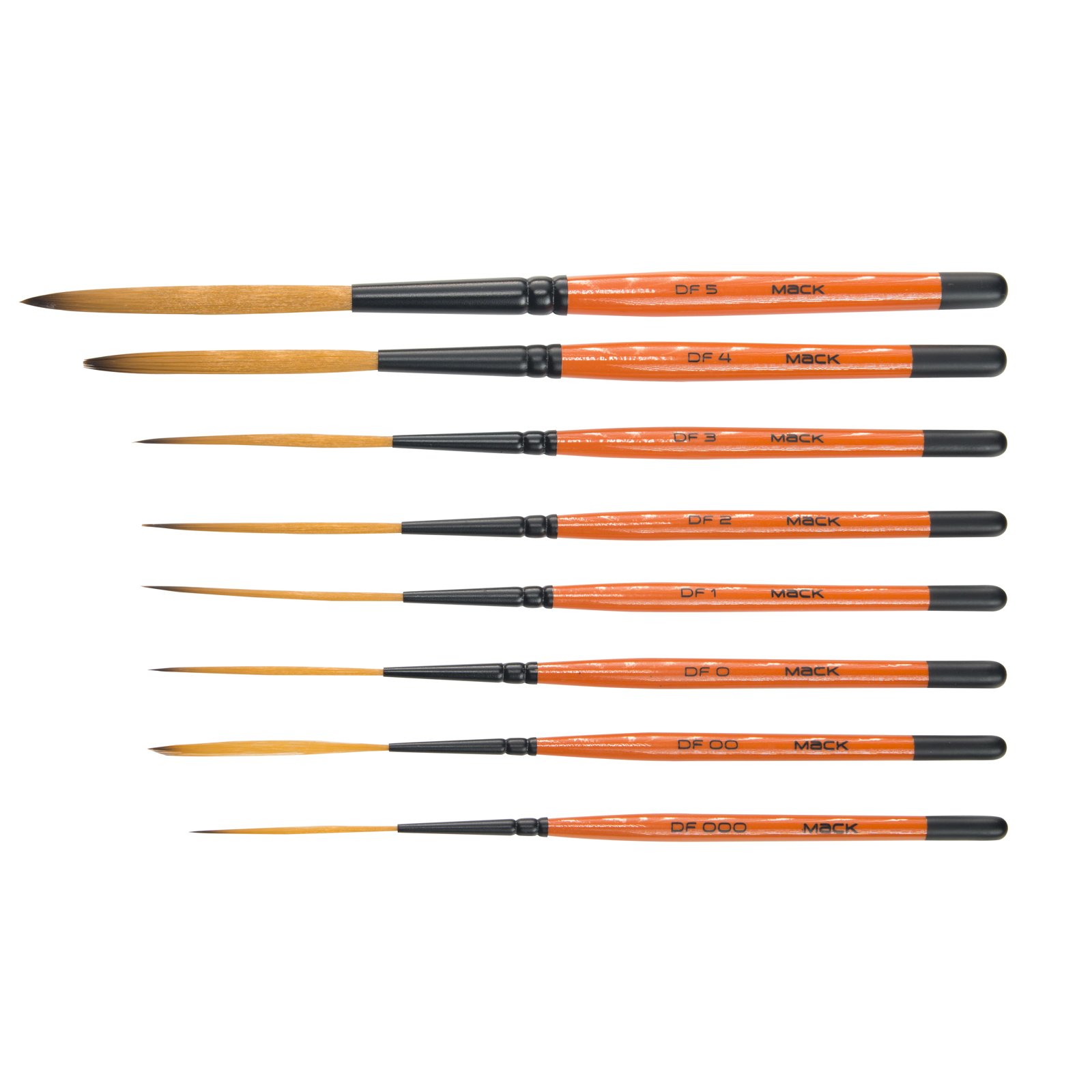 Andrew Mack Brush Andrew Mack Drag'n Fly By Ted Turner 8 Brush Set Series DF Sizes 0000-5