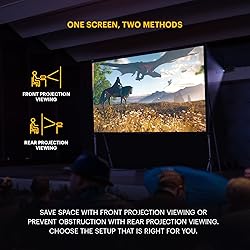 KODAK 150” Dual Projector Screen W/Stand - Fast