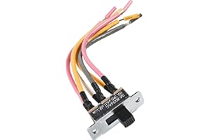 HQRP 6-Pin Slide Reverse Switch Compatible with Hunter, Hampton Bay, Harbor Breeze, Westinghouse Ceiling Fan, UL Listed