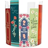Steel Mill & Co Ceramic Desk Pot for Office/Shelf/Bedroom, Bookish Pen Holder or Small Plant Vase with Classic Literary Book Spine Design, Classic Books