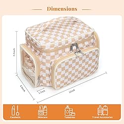 Large Makeup Bag, Portable Travel Makeup Bag