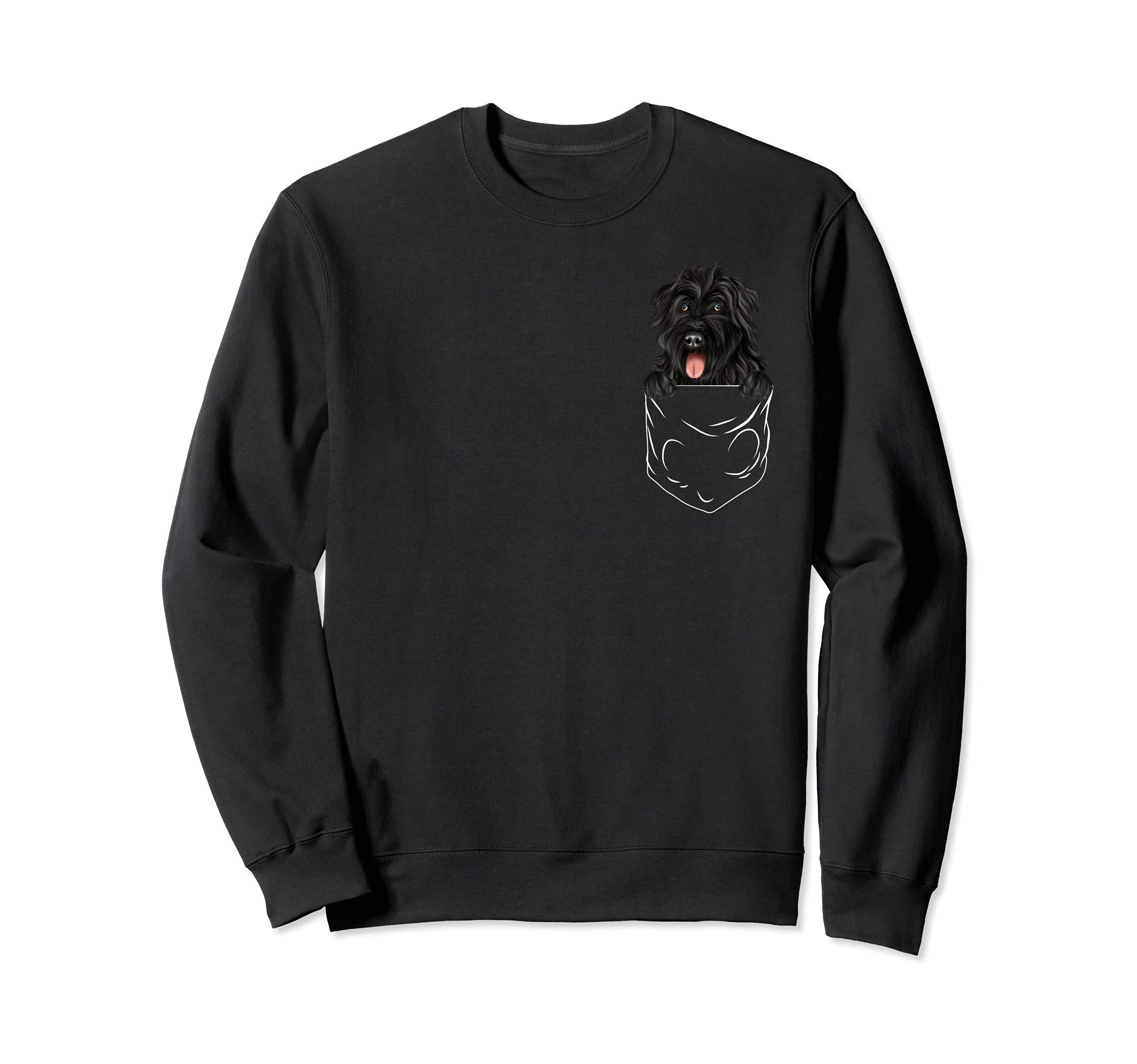 Dog In Pocket Bouvier des Flandres Funny Dog Lover Sweatshirt