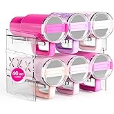 JYPS Tumbler Organizer, Acrylic Water Bottle Storage For Full Stanley 40oz Tumbler, Stackable Handle Cup Holder For Home Kitchen Pantry Countertop Cabinet, Size For Stanley/HydroJug/Owala/YETI/BrüMate