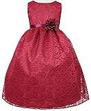 AkiDress Lovely Floral Lace Flower Girl Dress for