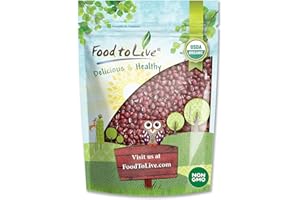 Organic Adzuki Beans, 1 Pound – Whole Raw Dried Azuki Beans (Red Mung Beans), Non-GMO, Sproutable, Kosher, and Vegan, Bulk Or
