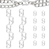 20PCS Double Opening Lobster Clasp Sliver Clasp Charm Clasp Stainless Steel Necklace Shortener 2 Sizes Bracelet Clasps and Closures Jewelry Clips Connectors for DIY Jewelry Making (Small &Large)