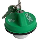 Mcgpsap 10591D Locking Diesel Fuel Cap Gas Cap Fit for Chevy Silverado Express Dodge Ram 2500 3500 W350 D350 ford F-250 E-350 Excursion GMC Sierra Savana MGC791 9MGC791