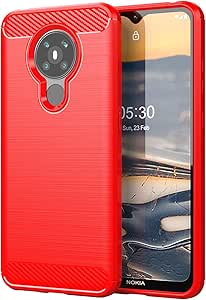 Amazon.com: Tianqi Hongyuan for Nokia 5.3 Case, Shock-Absorption Flexible  TPU Rubber Full-Body Protective Unique Brushed Texture Case Cover for Nokia  5.3 (Red) : Cell Phones \u0026 Accessories