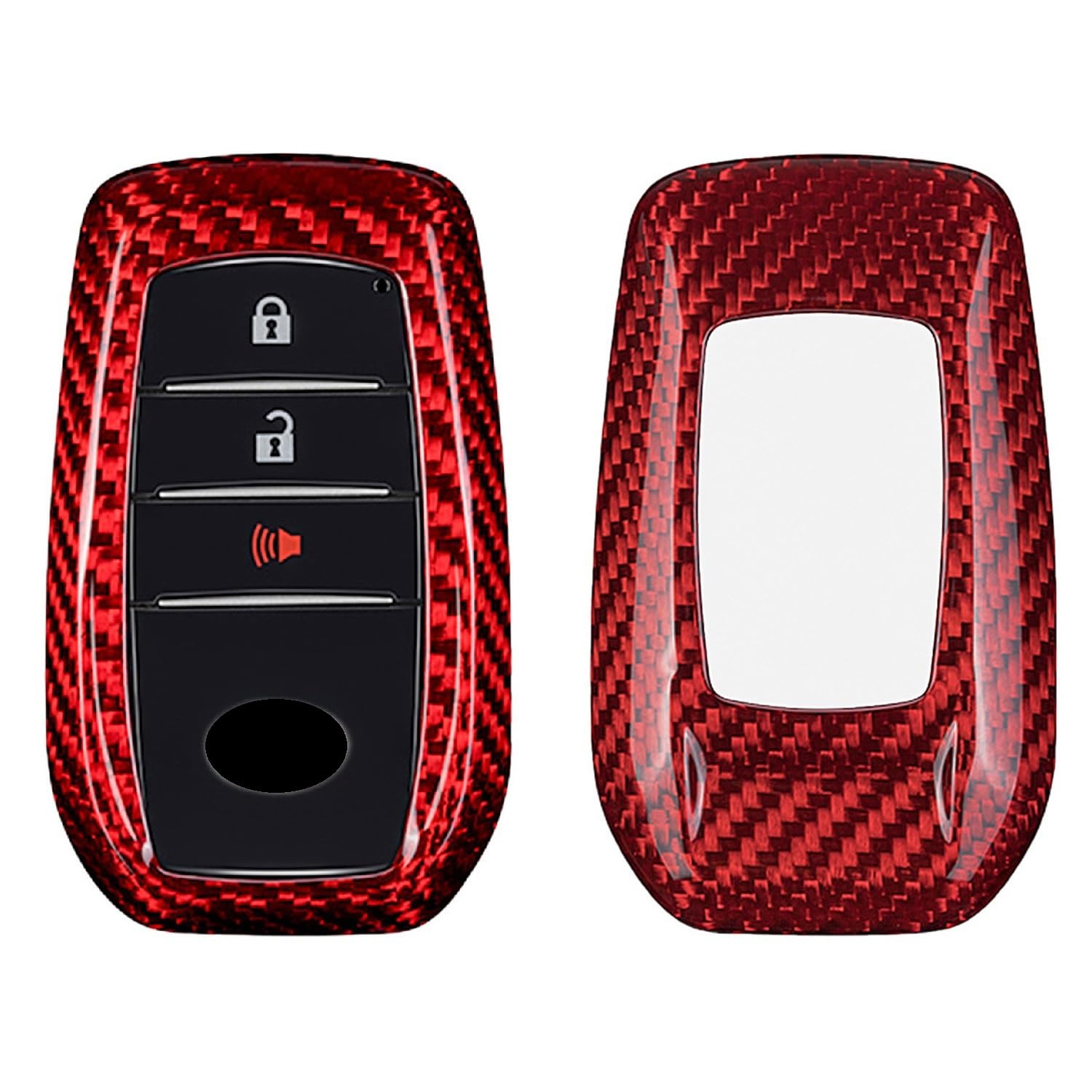 M.JVisun Genuine Carbon Fiber Key Fob Cover for