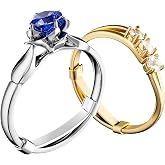 ELETIUO 9 Pack Filled Gold/Silver Metal Ring Guard,Invisible Ring Size Adjuster Set for Loose Rings,Ring Guard,Ring Sizer,Fit for Men and Women Rings