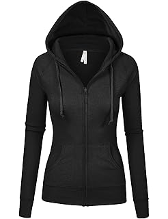 thin white zip up hoodie