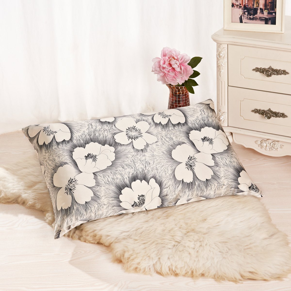 ALASKA BEAR Natural Silk Pillowcase, Hypoallergenic, 19