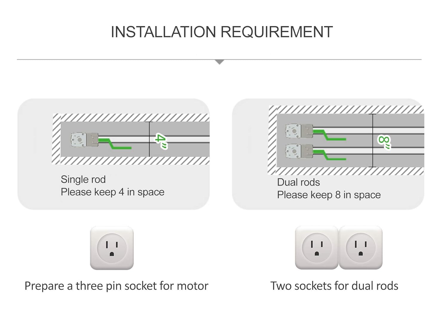 Homesupplier Smart Home Curtain Rod Wifi Control Google Home Work
