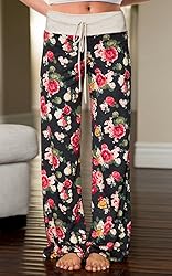 AMiERY Women's High Waisted Wide Leg Palazzo Lounge