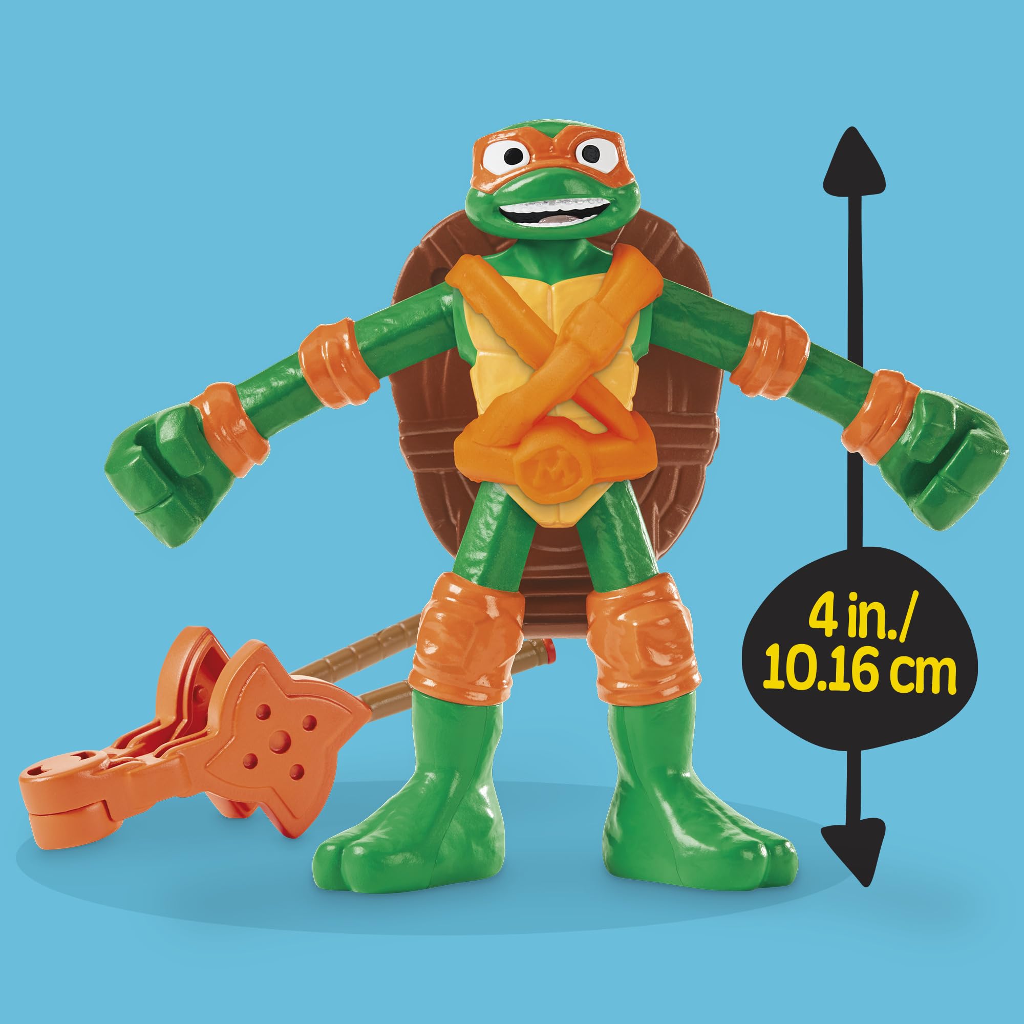 Play-Doh Teenage Mutant Ninja Turtles Cowabunga Kreationen Spielset mit 4 Ninja Figuren und 8 Dosen Knete zum Formen und Dekorieren, Bastel-Set für Kinder ab 4 Jahren 6