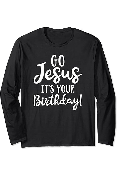 Amazon.com: Christmas Long Sleeve T-Shirt - Believe in Santa Claus 