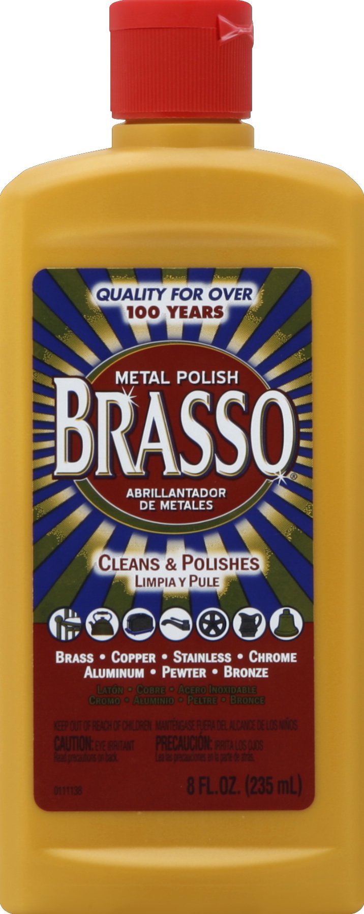Brasso MultiPurpose Metal Polish, for Brass, Copper, Stainless, Chrome