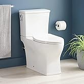 Carraway 1.28 GPF Two Piece Elongated Skirted Chair Height Toilet - Seat Included