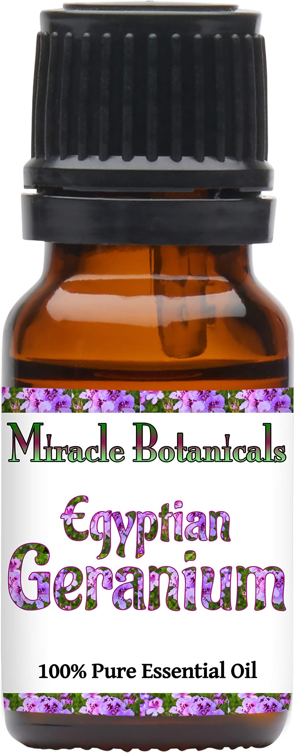 Miracle Botanicals Premium Egyptian Geranium Essential Oil - 100% Pure Pelargonium Graveolens - 10ml and 30ml Sizes - Therapeutic Grade 10ml